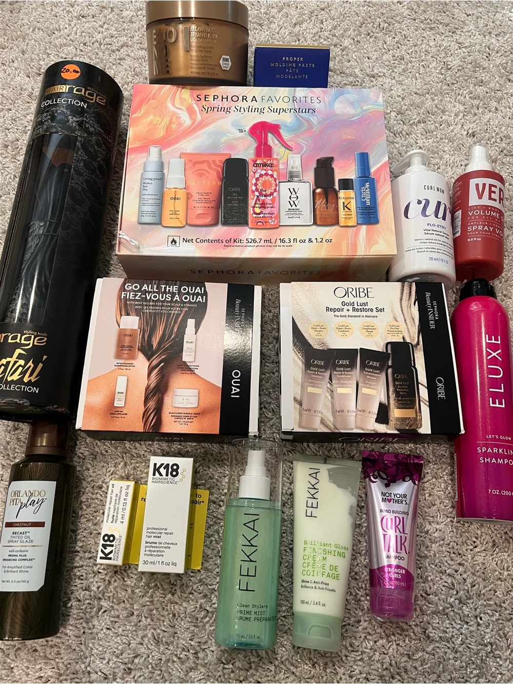 Sephora Favorites Spring Styling Superstars Kit - Pink, Blue, Gold, White